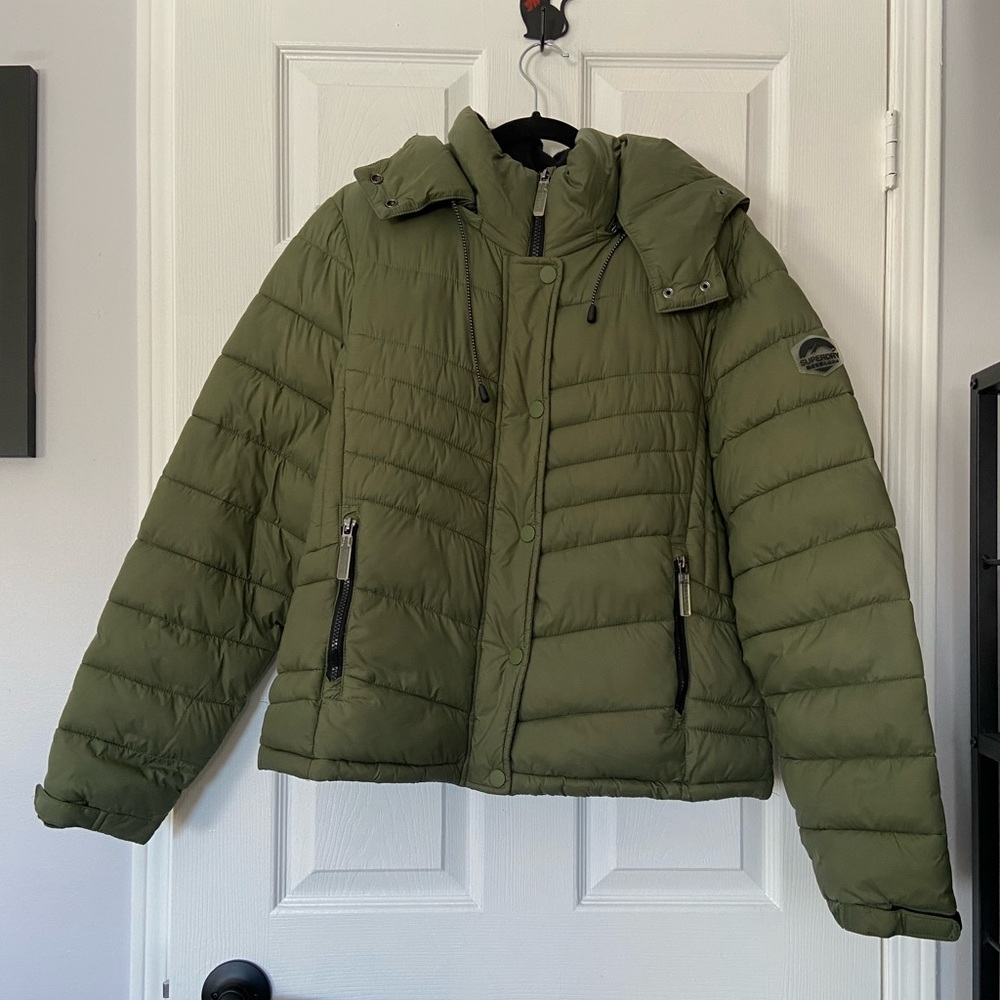 Superdry Khaki Puffer Jacket (14)
